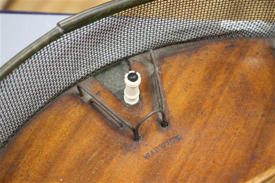 A rare mid 19th century Jaques of London Game of Cannonade of Castle Bagatelle, comprising a circular mahogany board, 38cms diameter,